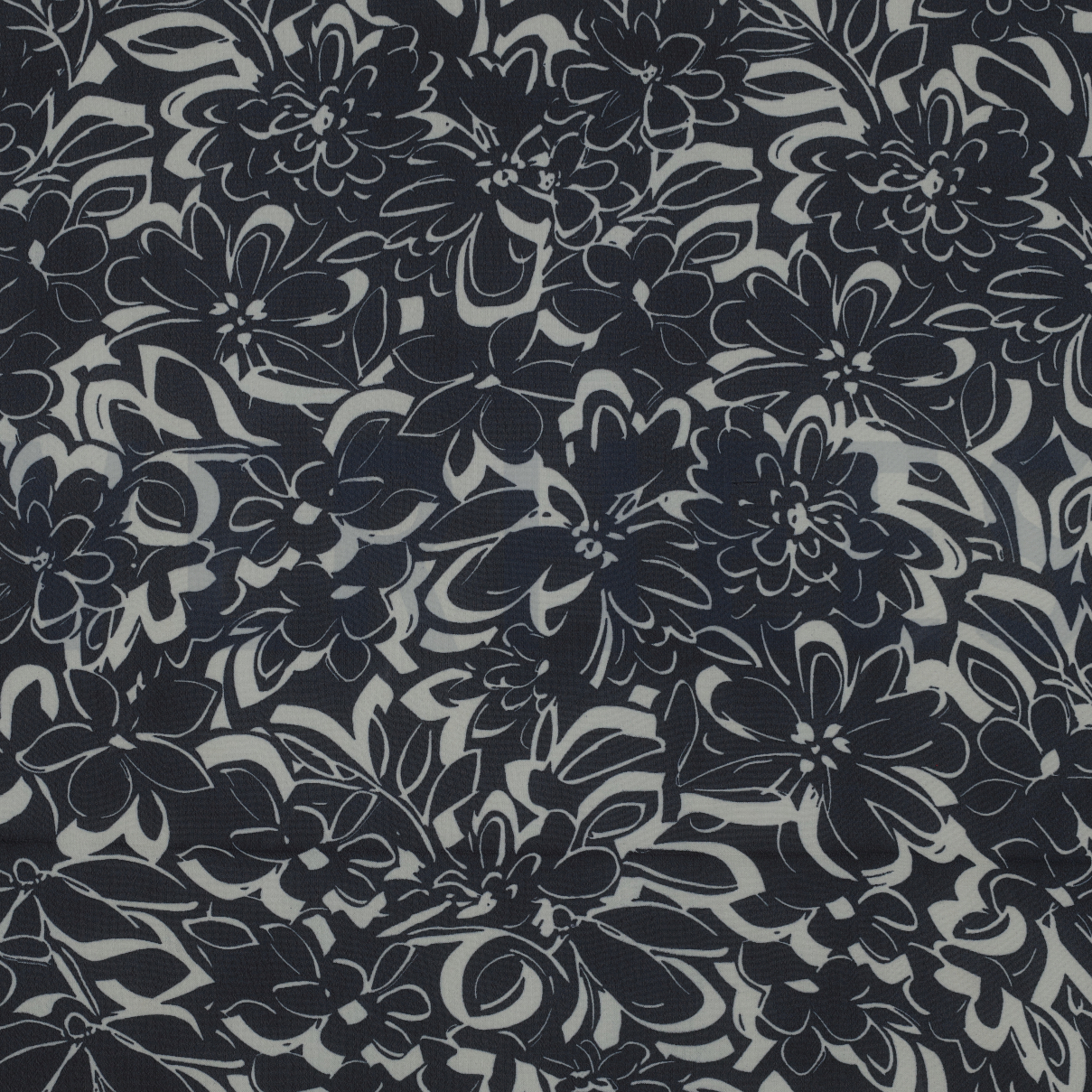 CHIFFON FLOWERS NAVY (high resolution)