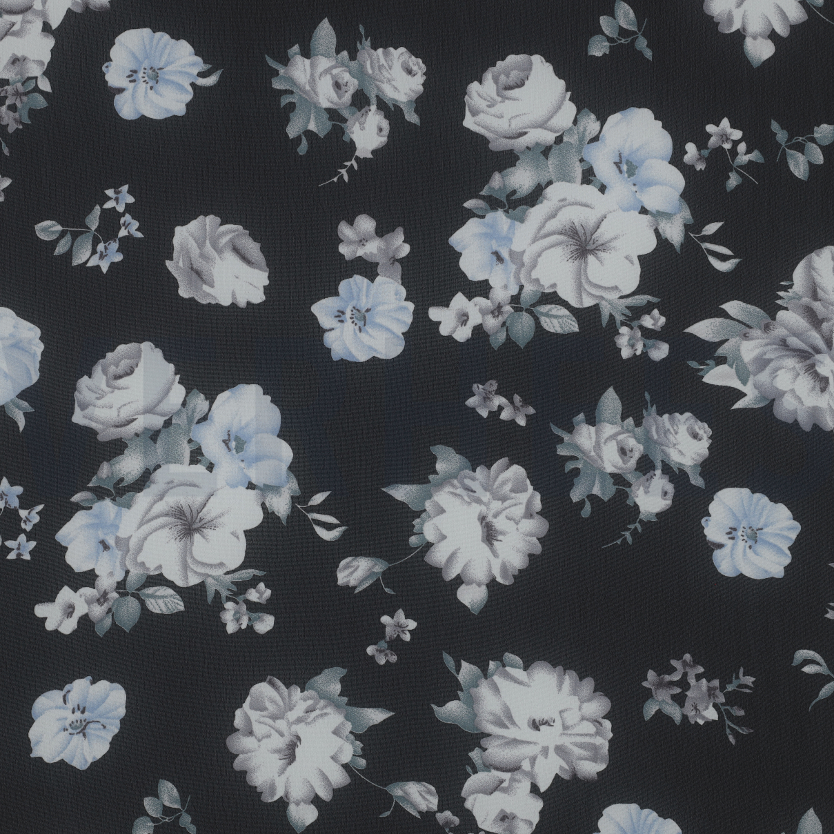 CHIFFON FLOWERS BLACK (high resolution)