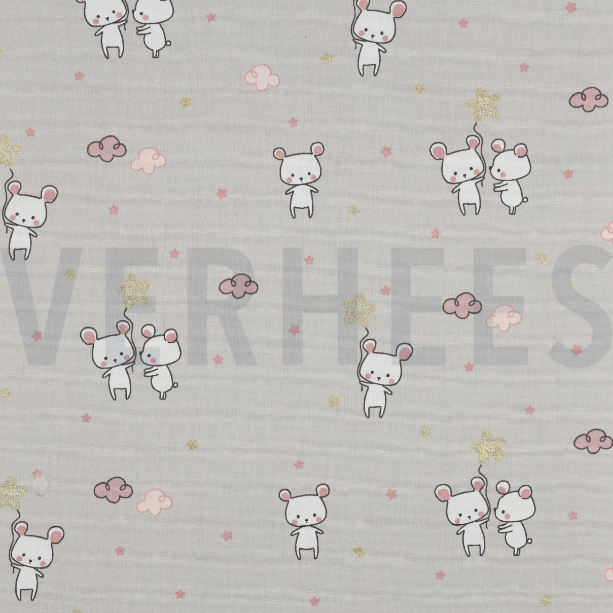 POPLIN GLITTER SWEET MOUSE LIGHT GREY (high resolution)