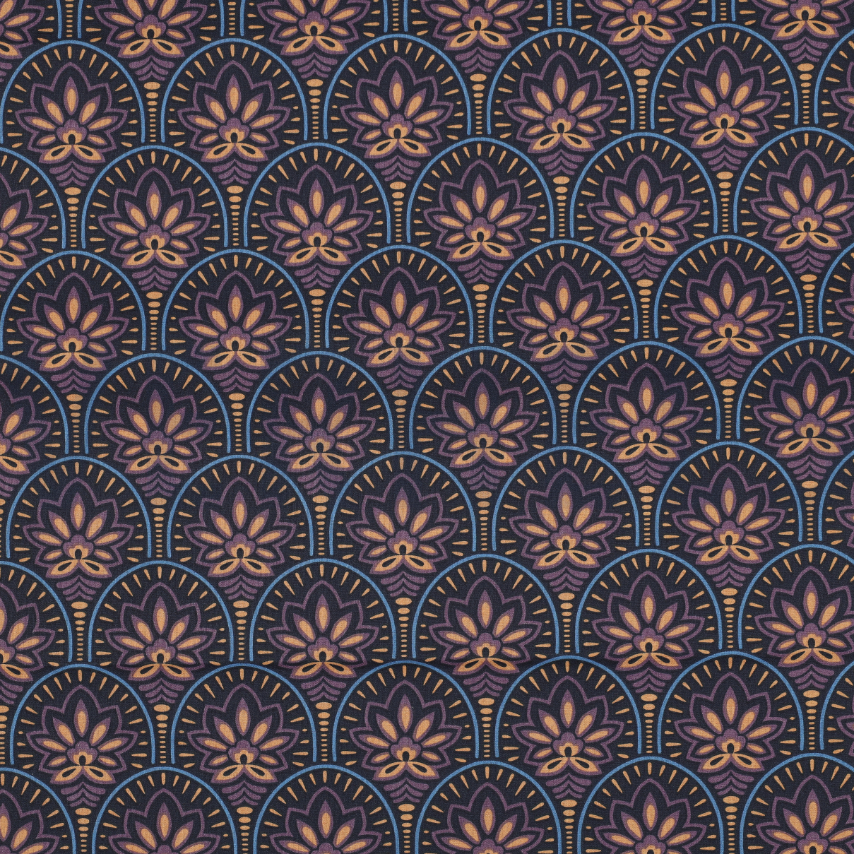 COATED COTTON ABSTRACT NAVY (high resolution)