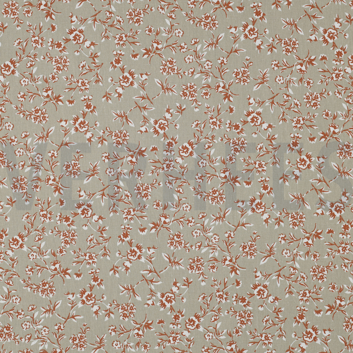 COATED COTTON SMALL FLOWERS BEIGE (high resolution)