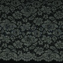 LACE BORDER 2 SIDES DARK GREY  (thumbnail)