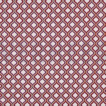 FINE POPLIN GEOMETRIC ECRU / DARK PURPLE (thumbnail)