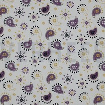 FINE POPLIN GLITTER PAISLEY WHITE (thumbnail)