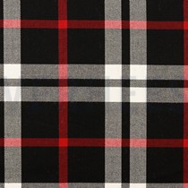 TARTAN CHECK BLACK/WHITE/RED BIG (thumbnail)