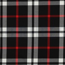 TARTAN CHECK BLACK/WHITE/RED BIG (thumbnail)