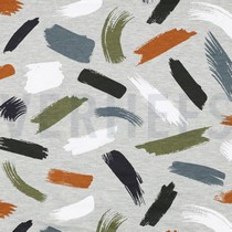 SOFT SWEAT MELANGE BRUSH STROKES GREY MELANGE (thumbnail)