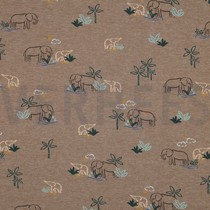 JERSEY MELANGE ELEPHANTS TAUPE MELANGE (thumbnail)