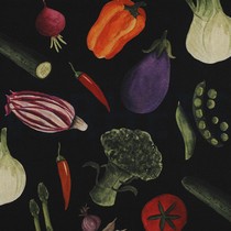 CANVAS DIGITAL VEGETABLES BLACK (thumbnail)