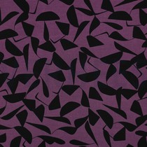 VISCOSE POPLIN STRETCH ABSTRACT PURPLE (thumbnail)