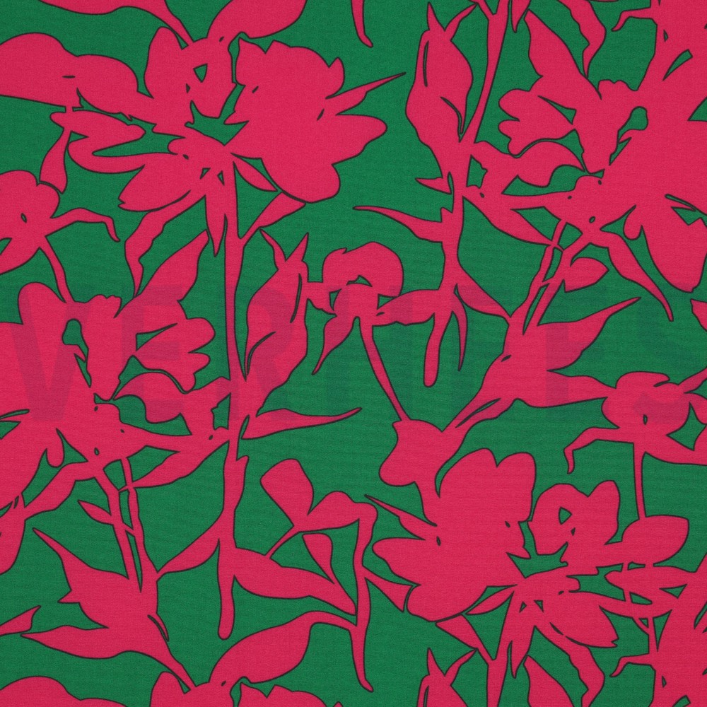 MAGNOLIA STRETCH GRAPHIC GREEN / PINK (thumbnail)