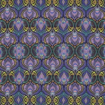 VISCOSE LUREX DIGITAL LEAVES PURPLE (thumbnail)