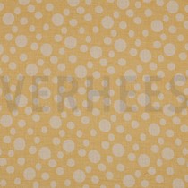 DOUBLE GAUZE JACQUARD DOTS DARK YELLOW (thumbnail)