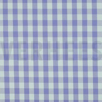 COTTON YARN DYED CHECKS LAVENDER / LIGHT GREEN (thumbnail)