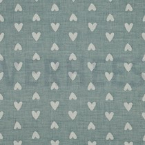 DOUBLE GAUZE JACQUARD HEARTS SAGE (thumbnail)