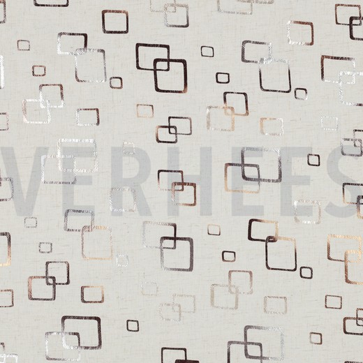 LINEN VISCOSE FOIL GRAPHIC BRONZE (thumbnail)