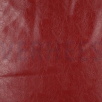 FAUX LEATHER SHINY STRETCH RUBY RED (thumbnail)