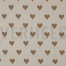 KNITTED JACQUARD LUREX HEARTS NATURAL (thumbnail)