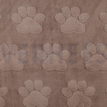 FLEECE DOG PAWS TAUPE (thumbnail)