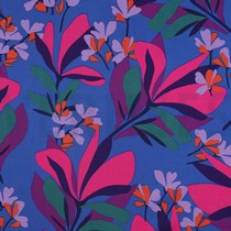 ROSELLA STRETCH SPRING GARDEN NERIDA HANSEN ROYAL BLUE / MAGENTA (thumbnail)