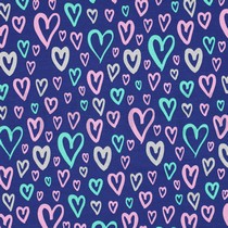 JERSEY GLITTER HEARTS COBALT (thumbnail)