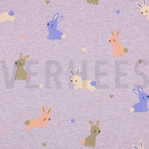 JERSEY MELANGE BUNNIES PURPLE MELANGE (thumbnail)