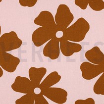 LINEN VISCOSE FLOWERS LIGHT PINK (thumbnail)