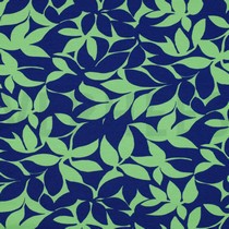 SOFT SWEAT LEAVES GREEN / NAVY (thumbnail)