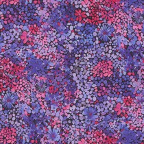 COTTON VOILE DIGITAL FLOWERS PURPLE (thumbnail)