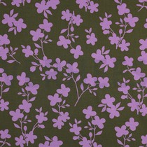 ROSELLA STRETCH FLOWERS ARMY GREEN (thumbnail)