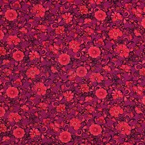 VISCOSE POPLIN STRETCH DIGITAL FLOWERS FUCHSIA (thumbnail)