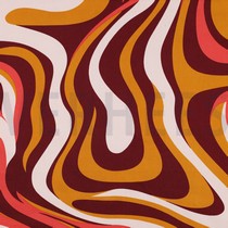 COTTON SATIN ABSTRACT BORDEAUX (thumbnail)