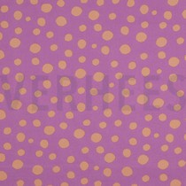 FINE POPLIN GEOMETRICS PEACH/ PURPLE (thumbnail)