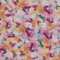 VISCOSE LUREX DIGITAL FLOWERS PURPLE / ORANGE (thumbnail)