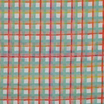 COTTON VOILE DIGITAL CHECK DARK MINT (thumbnail)