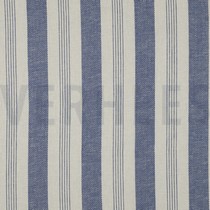 LINEN VISCOSE YARN DYED STRIPES BLUE (thumbnail)