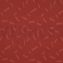 DOBBY JACQUARD STRIPES ROUGE (thumbnail)