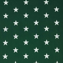 POPLIN STARS DARK GREEN (thumbnail)