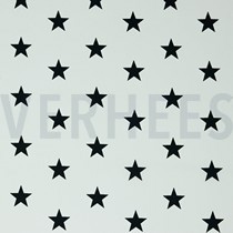 POPLIN STARS WHITE/BLACK (thumbnail)