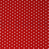 POPLIN PETIT STARS RED (thumbnail)