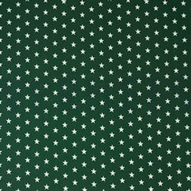 POPLIN PETIT STARS DARK GREEN (thumbnail)