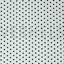 POPLIN PETIT STARS WHITE/BLACK (thumbnail)