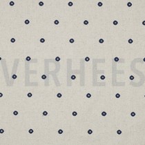 LINEN VISCOSE EMBROIDERY SQUARE INDIGO (thumbnail)