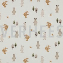 JERSEY DIGITAL FOREST ANIMALS WHITE (thumbnail)