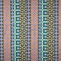 COTTON SATIN DIGITAL GEOMETRIC BLUE (thumbnail)