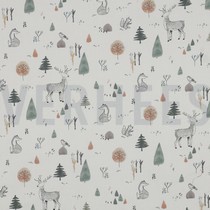 FINE POPLIN DIGITAL FOREST ANIMALS OFF-WHITE (thumbnail)