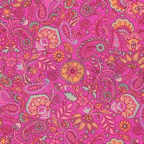 LENZING ECOVERO DIGITAL PAISLEY FUCHSIA (thumbnail)