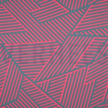 MAGNOLIA STRETCH GEOMETRIC PETROL/FUCHSIA (thumbnail)