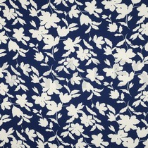 MAGNOLIA STRETCH FLOWERS NAVY (thumbnail)