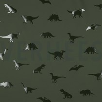 RAINCOAT DINOSAURS DARK GREEN (thumbnail)